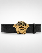 VRSC — Black/ Gold Gold-Tone Buckle Belt