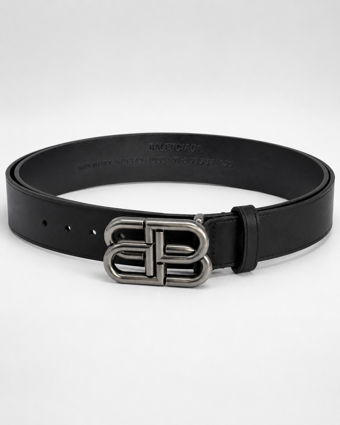 Black/ Gunmetal/ dark silver Dark Metal Buckle Belt - Product image 2