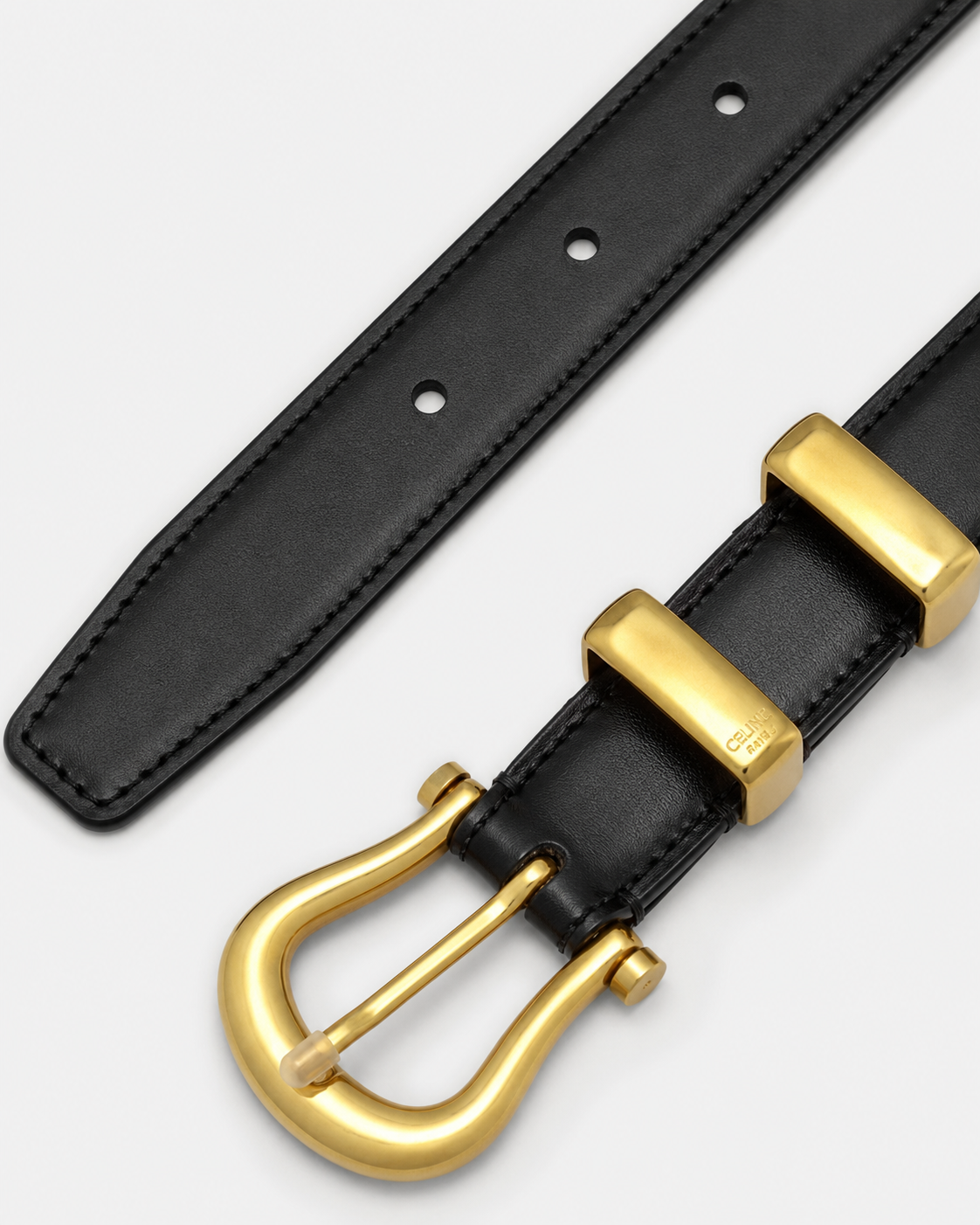 Black/ Gold Gold-Tone Buckle Belt - Product image 4