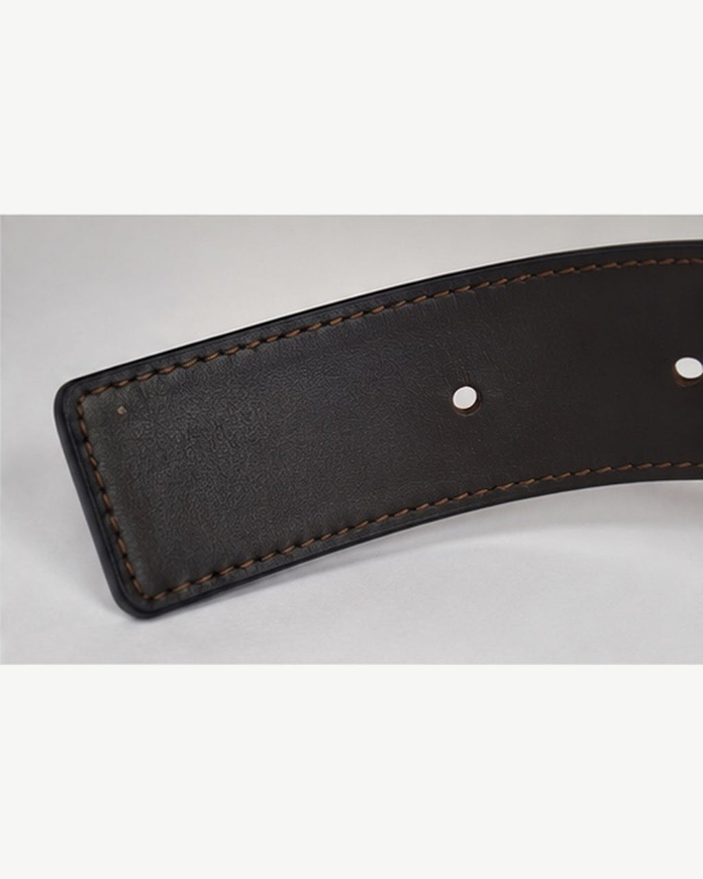 Black/ Dark brown Reversible Gold-Tone Buckle Belt - Product image 4
