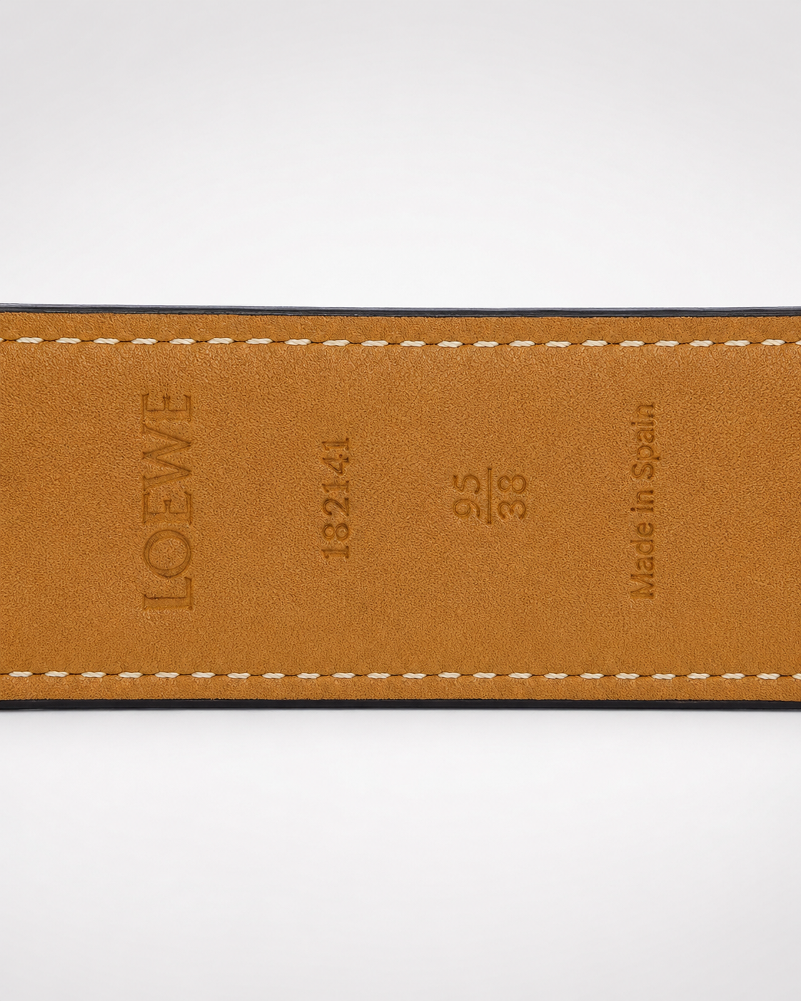 Black/ Tan/ brown interior; gold-tone hardware Gold-Tone Buckle Belt - Product image 5