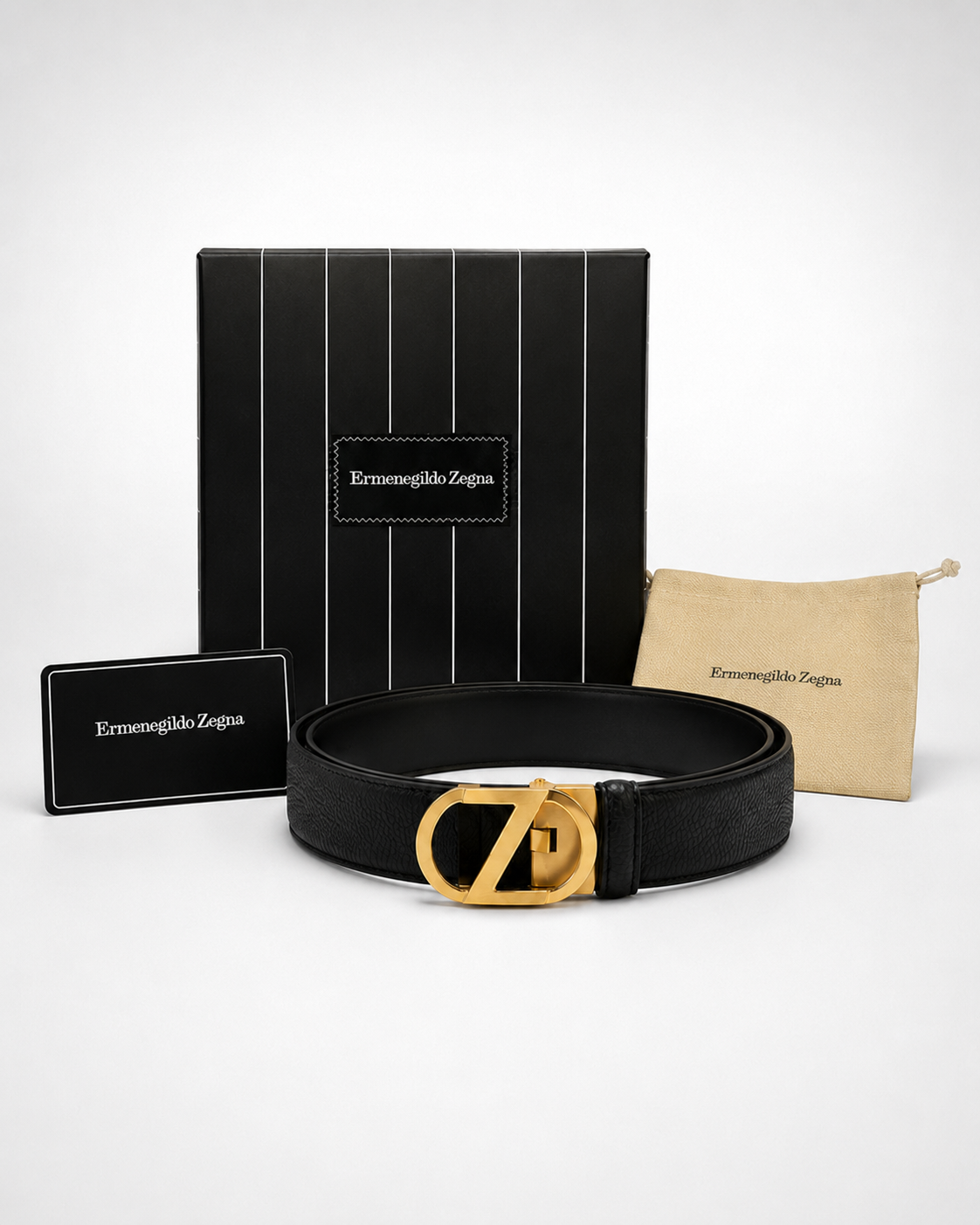 Black/ Gold-tone Reversible Gold-Tone Buckle Belt - Product image 5