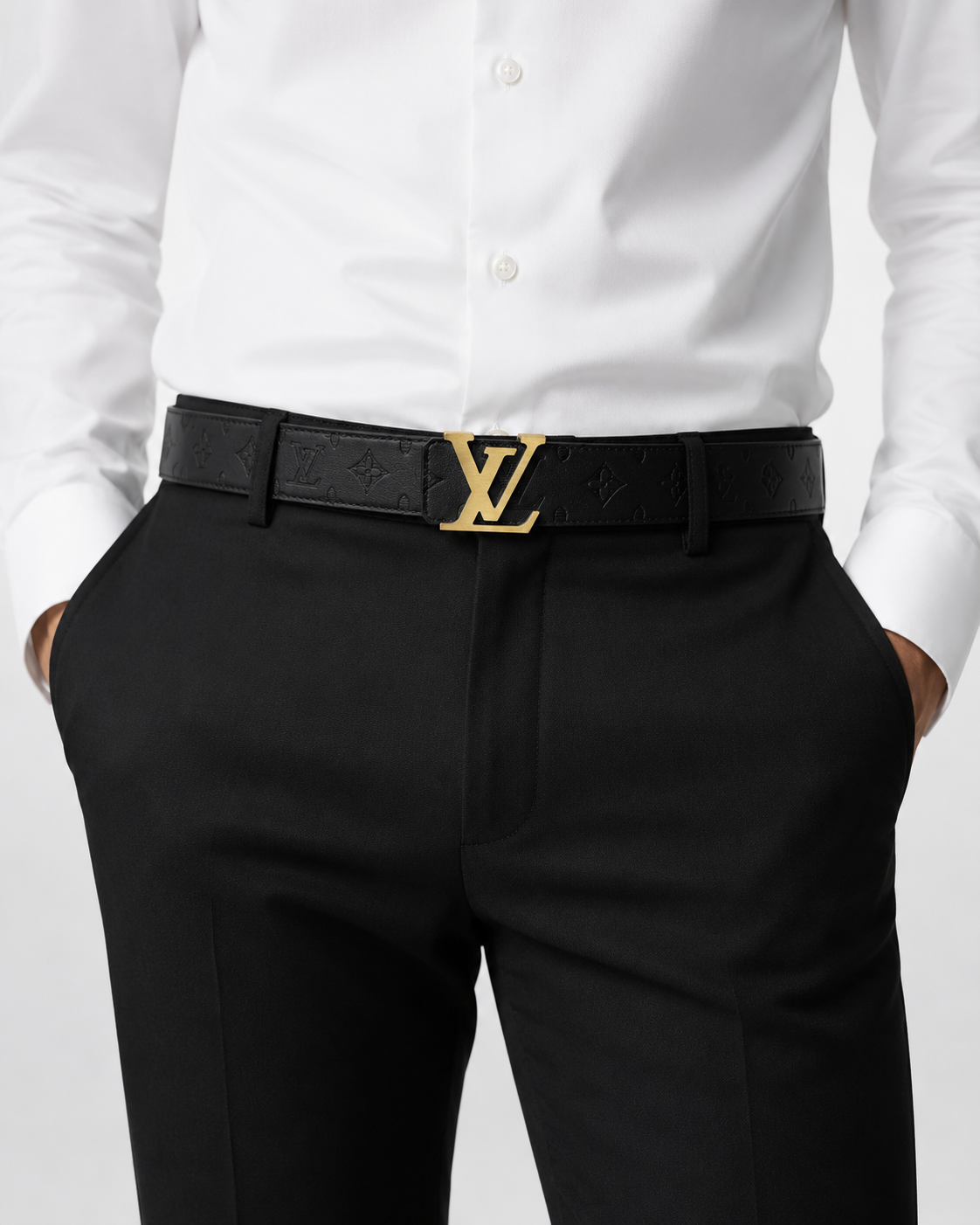 Black/ Gold Gold-Tone Buckle Belt - Product image 6