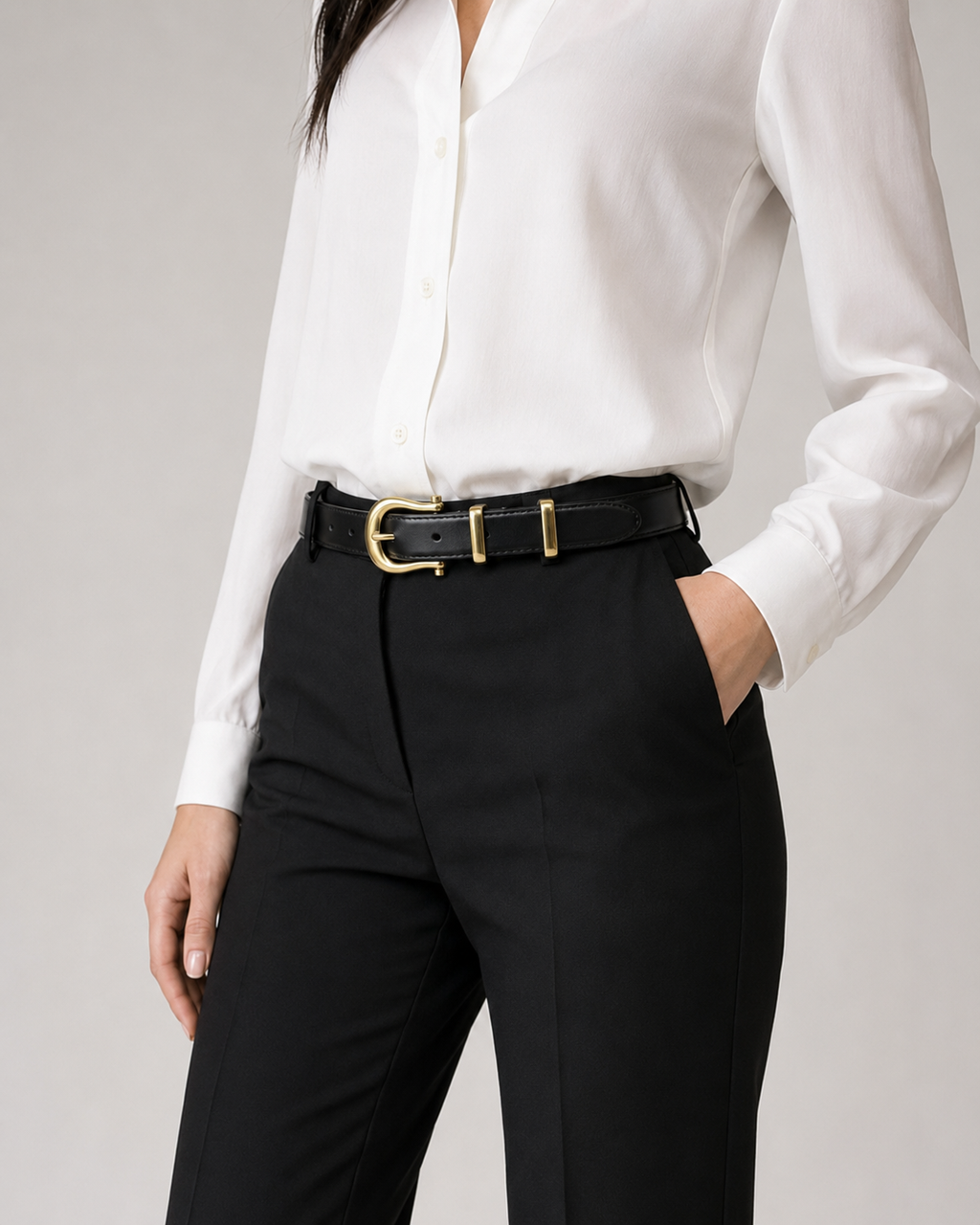 Black/ Gold Gold-Tone Buckle Belt - Product image 8