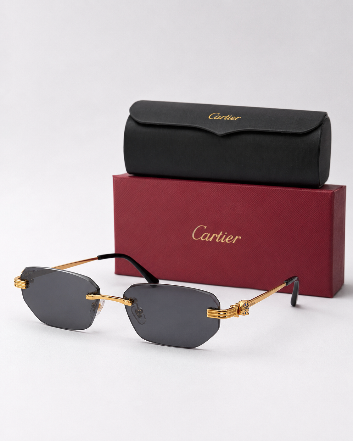 CR Triple-Line Panther Smoke Sunglasses