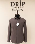 BRNL CCNL — Men’s Mocha Tonal-Pattern Shirt