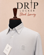 BRNL CCNL — Men’s Light Grey Button-Down Shirt