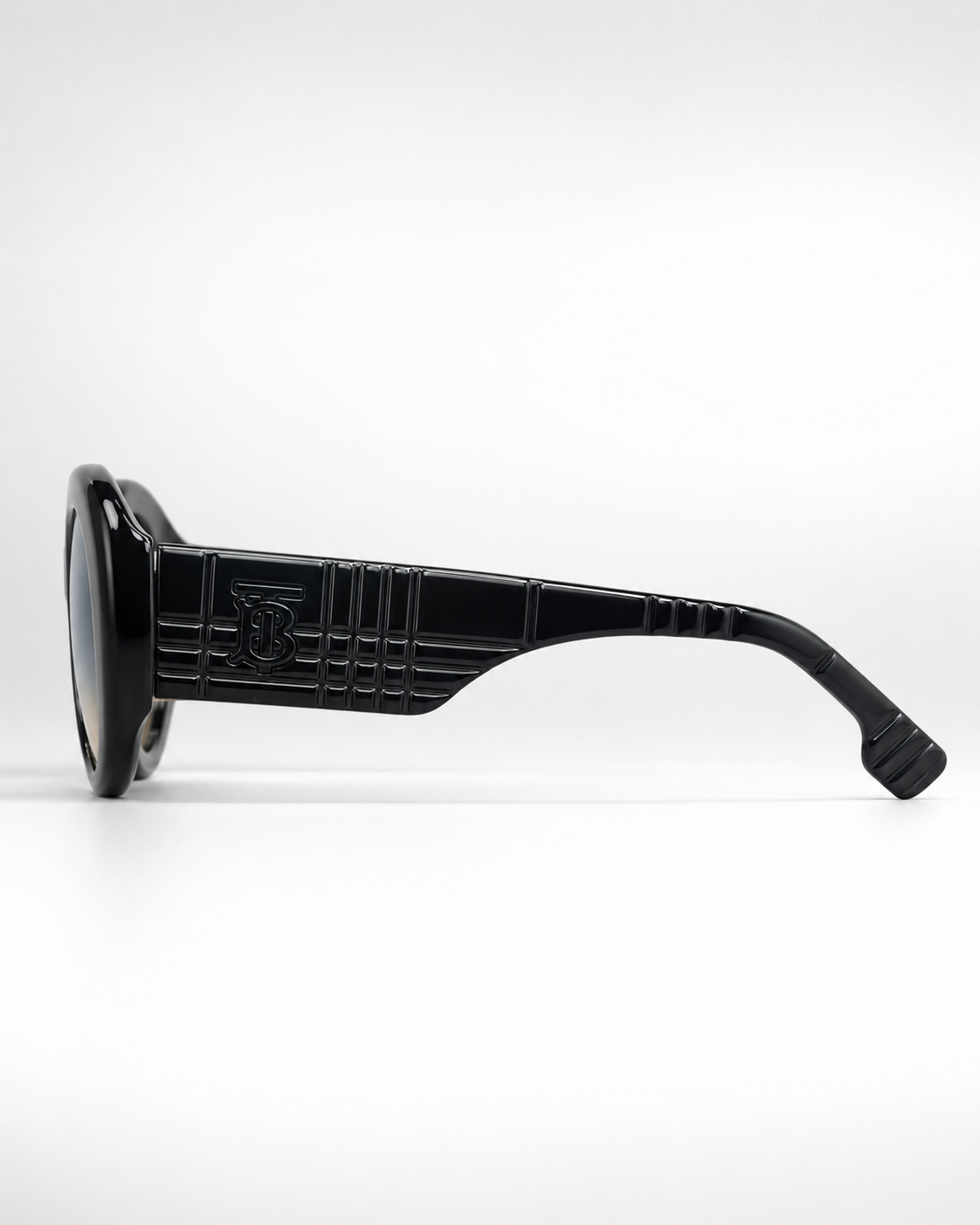 BRBRY — BB Black Gradient Round Sunglasses