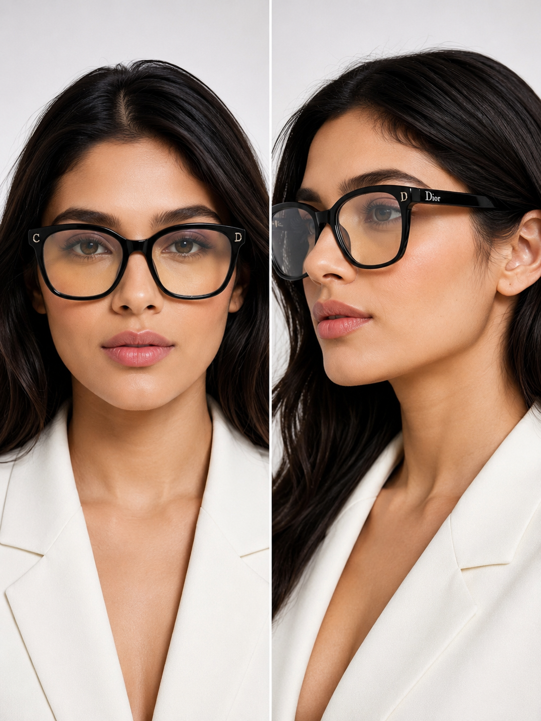 CD Black Square Eyeglasses