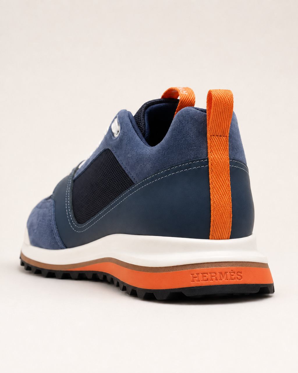 Men’s Navy & Orange Trail Sneakers - ChatGPT Image Jul 11, 2026, 07 09 25 PM