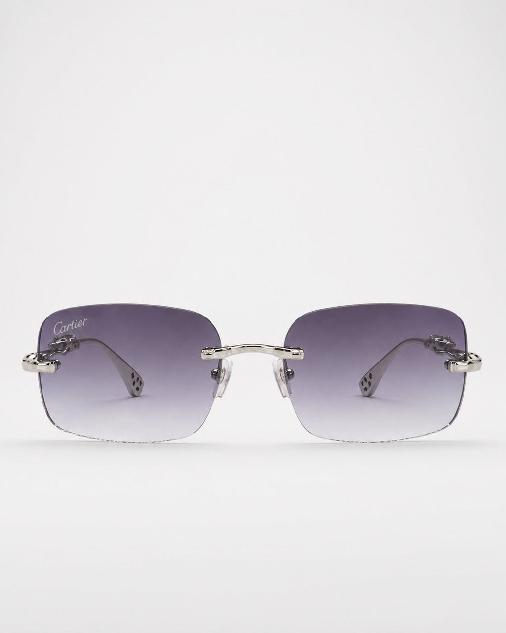 CR Silver Panther Purple Gradient Sunglasses