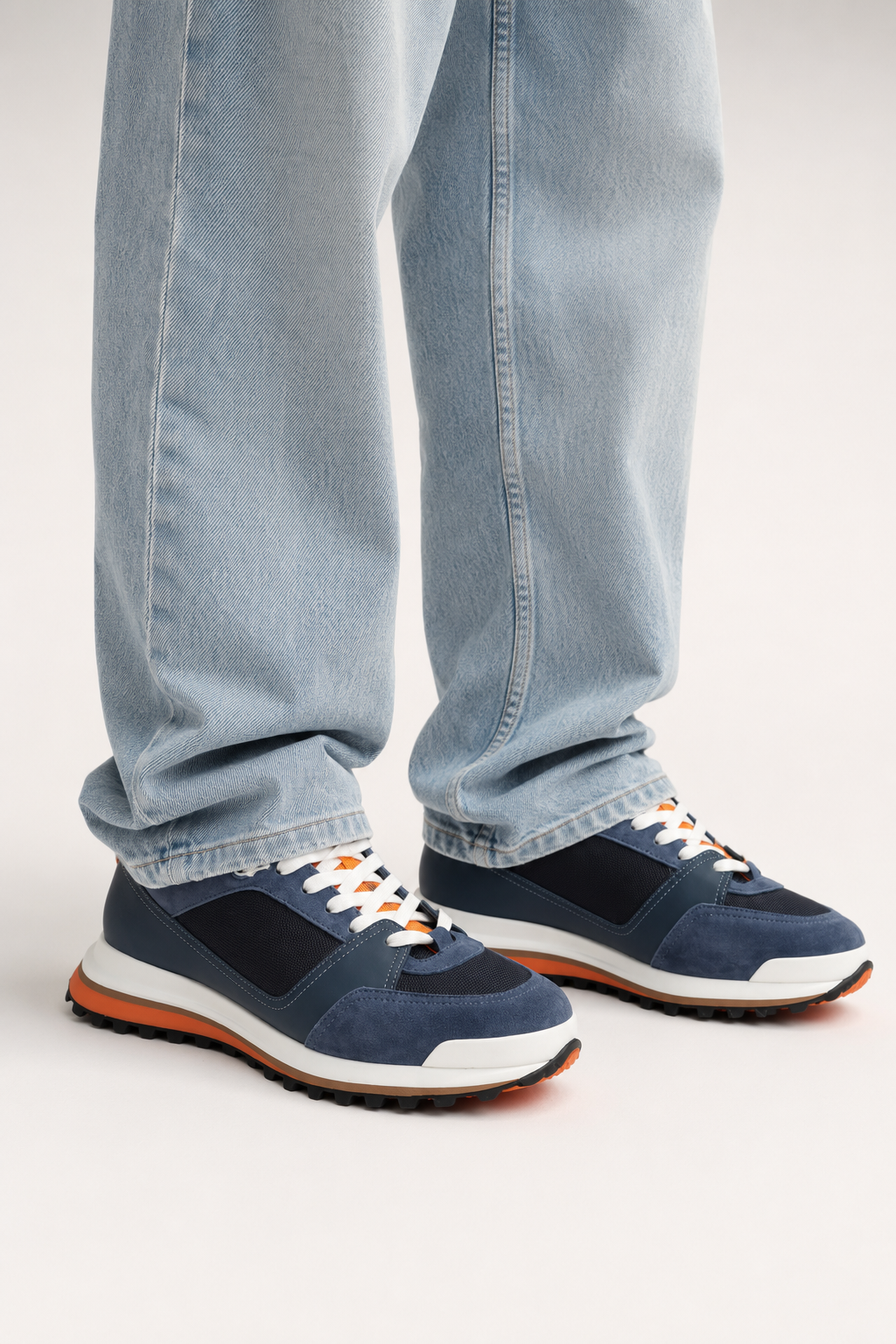Men’s Navy & Orange Trail Sneakers - a8931731 8013 4a64 a8e3 6c3610843ddb