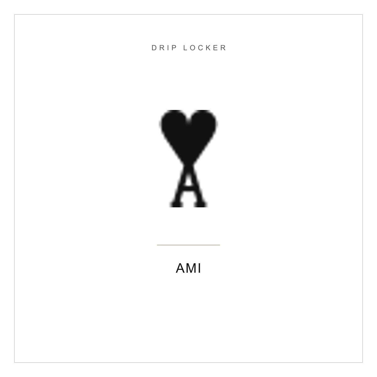 Drip Locker brand card — AMI