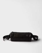 Prada Eyelet Detail Leather Cylinder Shoulder Bag - Black — Article 1427