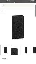 Louis Vuitton Brazza Wallet — Black Monogram Taurillon — Article 1060