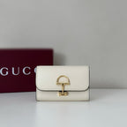 Gucci Softbit Card Case - White Leather — Article 100