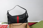 Gucci Web Trademark Large Duffle Bag - Black Leather — Article 1755