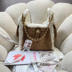 Chanel 25 Small Handbag - Beige Shearling — Article 420