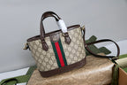 Gucci Ophidia Small Tote Bag - Beige and Brown GG Canvas — Article 114