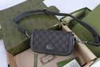 Gucci Ophidia Super Mini Shoulder Bag - Grey and Black GG Supreme — Article 444