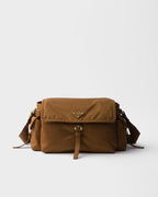 Prada Explore Medium Re-Nylon Shoulder Bag with Flap — Brandy — Article 1099