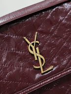 Saint Laurent Niki Tripouch in Vintage Leather — Burgundy — Article 1156