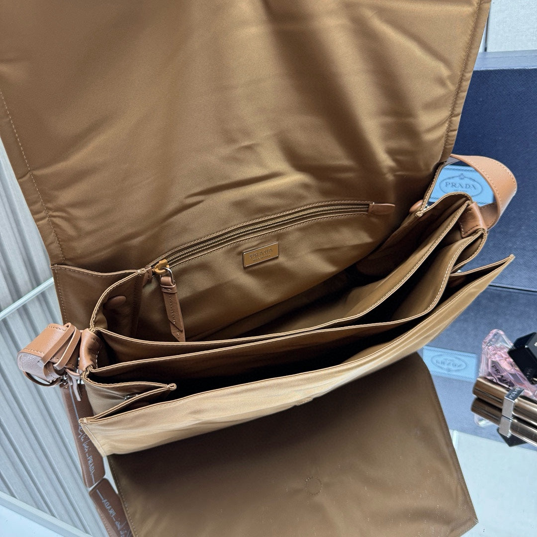 Flap Shoulder Bag — 1BD256 — Brown — view 8