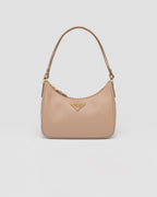 Prada Saffiano Leather Mini Shoulder Bag — Cameo Beige — Article 1111