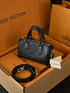 Louis Vuitton Nano Speedy — Black Monogram Empreinte — Article 1047