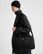 Prada Re-Nylon and Saffiano Leather Duffel Bag - Black — Article 1183