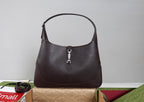 Gucci Jackie 1961 Large Crossbody Bag - Dark Brown Grainy Leather — Article 147