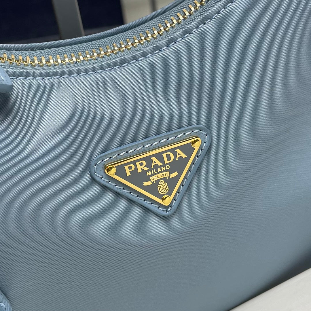 Hobo Shoulder Bag — 1NE204 — Blue — view 6