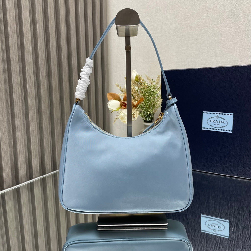 Hobo Shoulder Bag — 1NE204 — Blue — view 2
