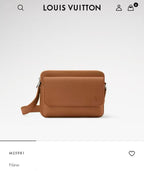 Louis Vuitton Boarding Messenger — Tan LV Aerogram — Article 918
