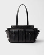 Prada Route Large Buffalo Leather Tote Bag - Black — Article 1410