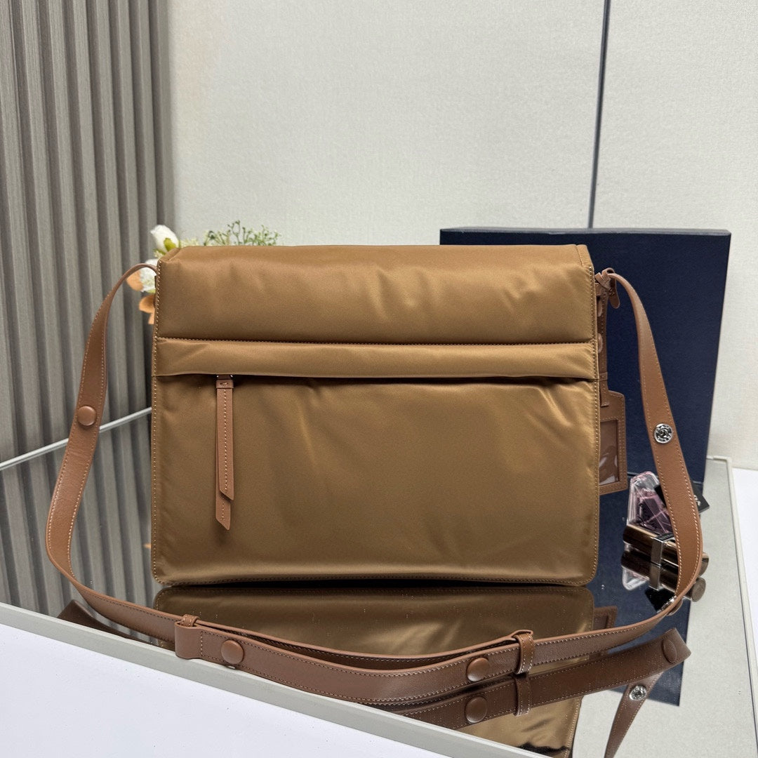 Flap Shoulder Bag — 1BD256 — Brown — view 2