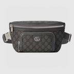 Gucci Ophidia GG Supreme Belt Bag — Grey/Black — Article 608