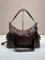 Prada Explore Leather Shoulder Bag - Coffee — Article 1258