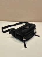 Prada Nylon and Leather Shoulder Bag - Black — Article 457