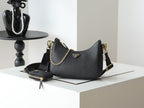 Prada Re-Edition 2005 Saffiano Leather Bag — Black/Gold — Article 1112