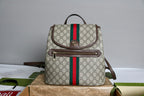 Gucci Ophidia Medium Backpack - Beige and Brown GG Canvas — Article 115