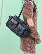 Prada Route Medium Buffalo Leather Tote Bag - Black — Article 1412