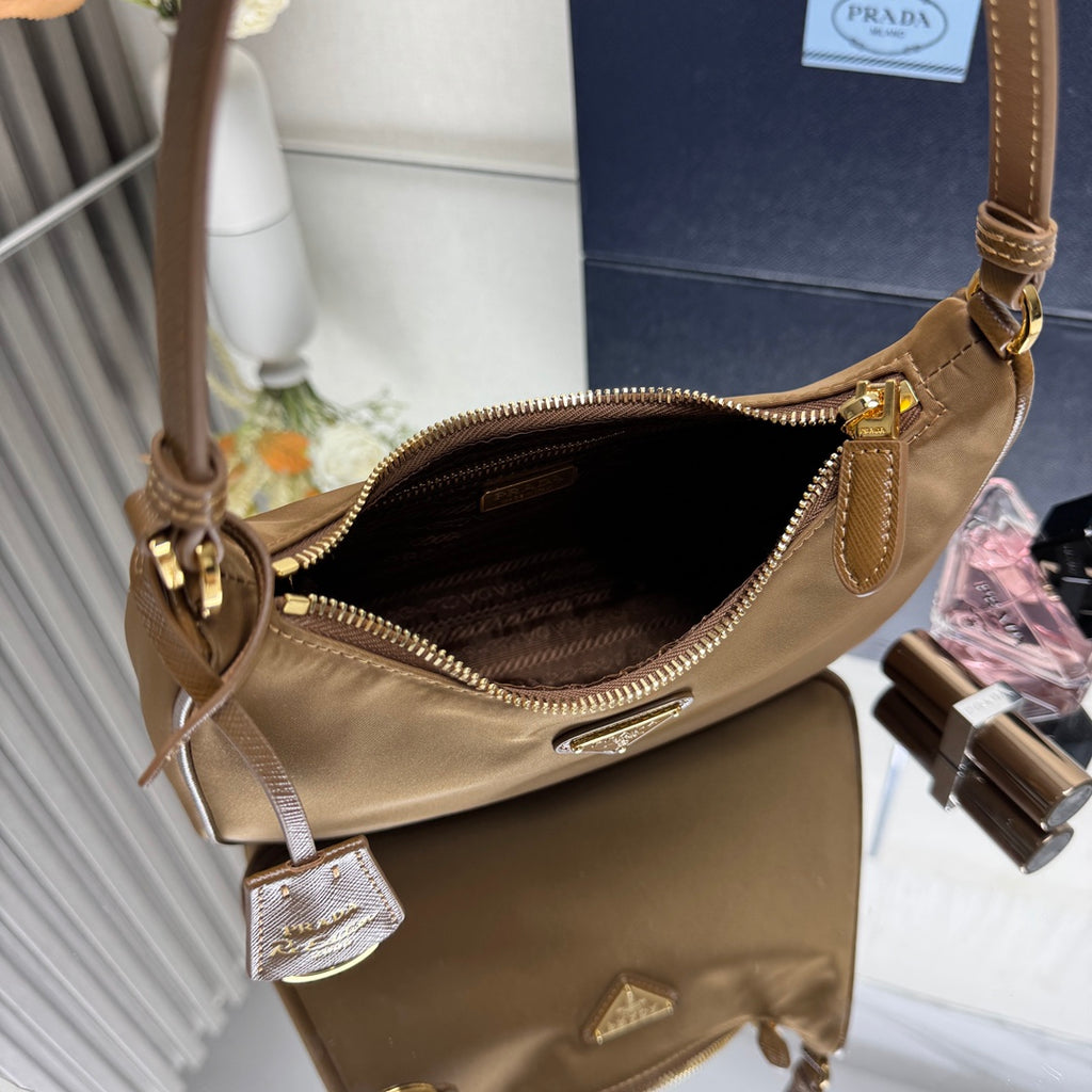 Hobo Shoulder Bag — 1N204M — Tan — view 8