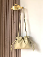 Loewe Mini Flamenco Nappa Calfskin Clutch — Pale Yellow — Article 1248