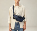 Louis Vuitton Rush Bumbag — Navy Blue Monogram Shadow — Article 1133