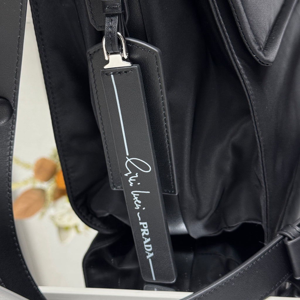 Flap Shoulder Bag — 1BD256 — Black — view 7