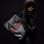 Gucci Paparazzo Large Top Handle Bag - Black Leather — Article 1740