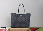 Gucci Tribeca Large Tote Bag - Dark Blue GG Denim — Article 1739