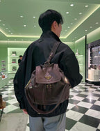 Prada Explore Medium Nappa Leather Backpack - Burgundy — Article 1436