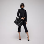 Gucci Medium Duffle Bag with Web - Black GG Coated Canvas — Article 1758